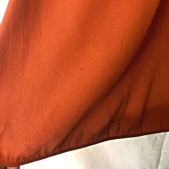 Chloé Faded Red Blouse FR 36 US 4 Silk Blend Ruched Puff Sleeve Designer Top - Picture 10 of 11